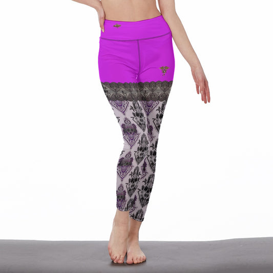 Legging Taille Haute #PinkFishnetMachine