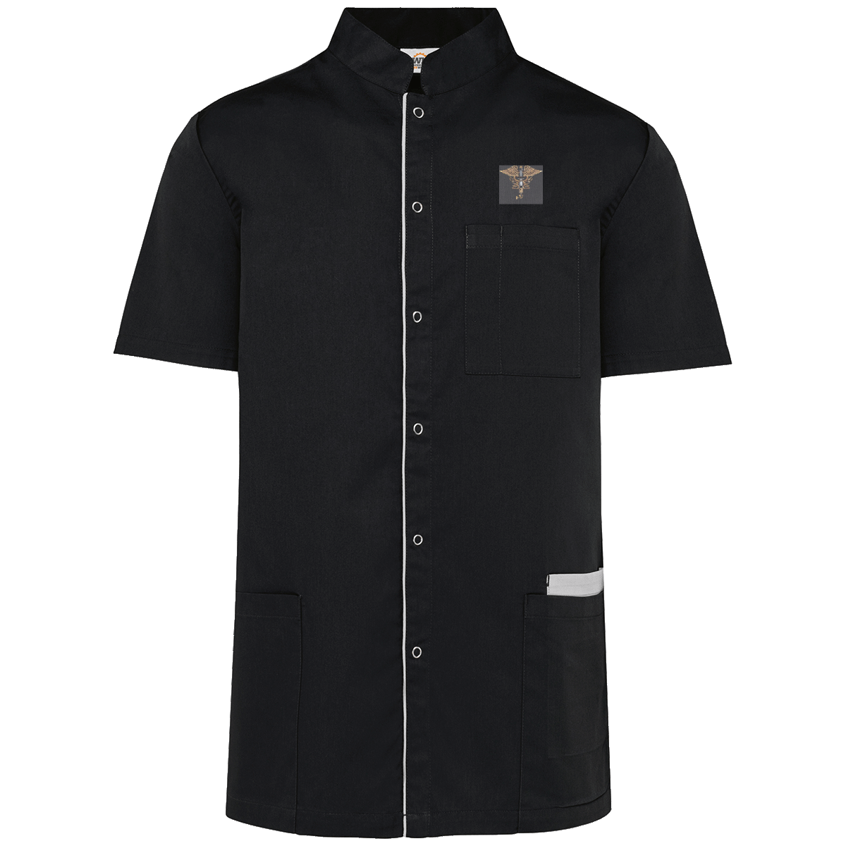 Blouse polycoton avec boutons-pression #NurseMachine homme