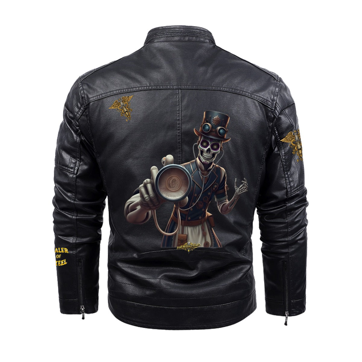 Veste en Simili cuir #SkeletonMachine