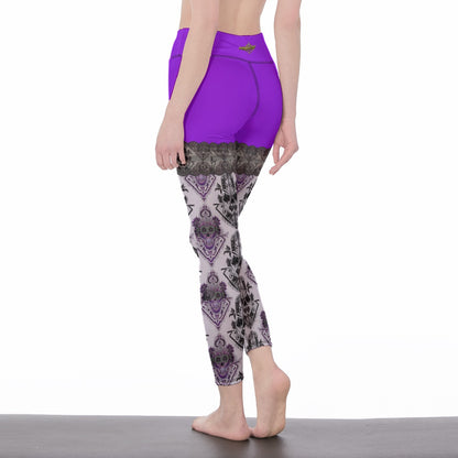 Legging Taille Haute #PurpleFishnetMachine