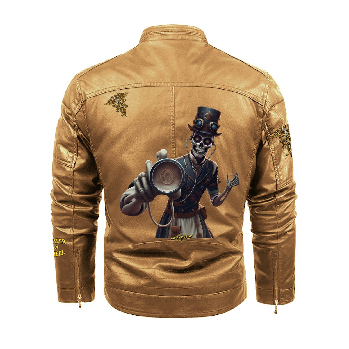 Veste en Simili cuir #SkeletonMachine