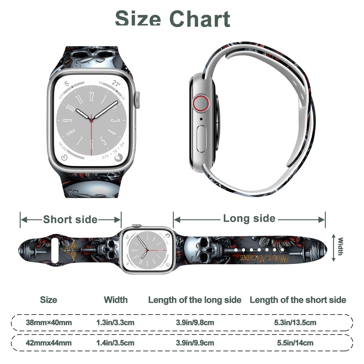 Bracelet Apple Watch #SkullMachine